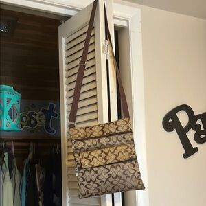 Stylish Brown Patterned Shoulder Bag